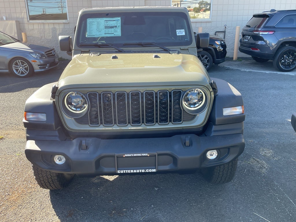 2026 Jeep Wrangler WRANGLER 4-DOOR SPORT S in 41 Exterior Paint — front three-quarter view