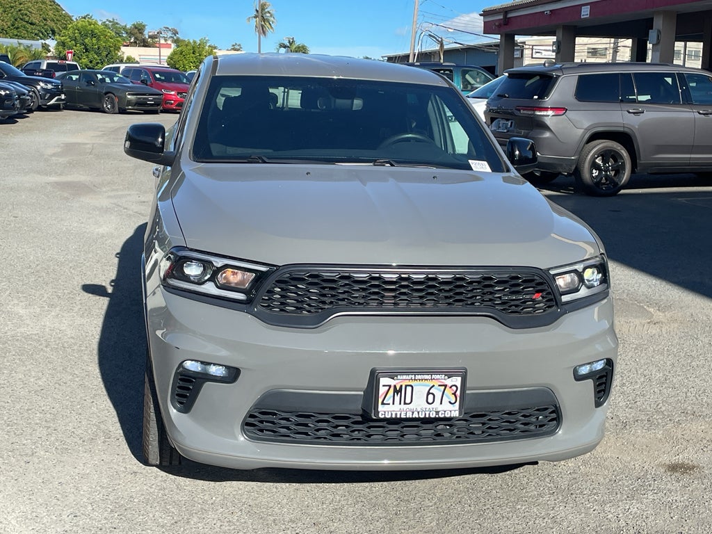 2021 Dodge Durango GT RWD in Destroyer Gray Clearcoat — front three-quarter view