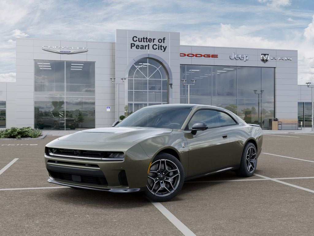 2026 Dodge Charger CHARGER SCAT PACK PLUS 2-DOOR AWD in Green Machine Exterior Paint — front three-quarter view