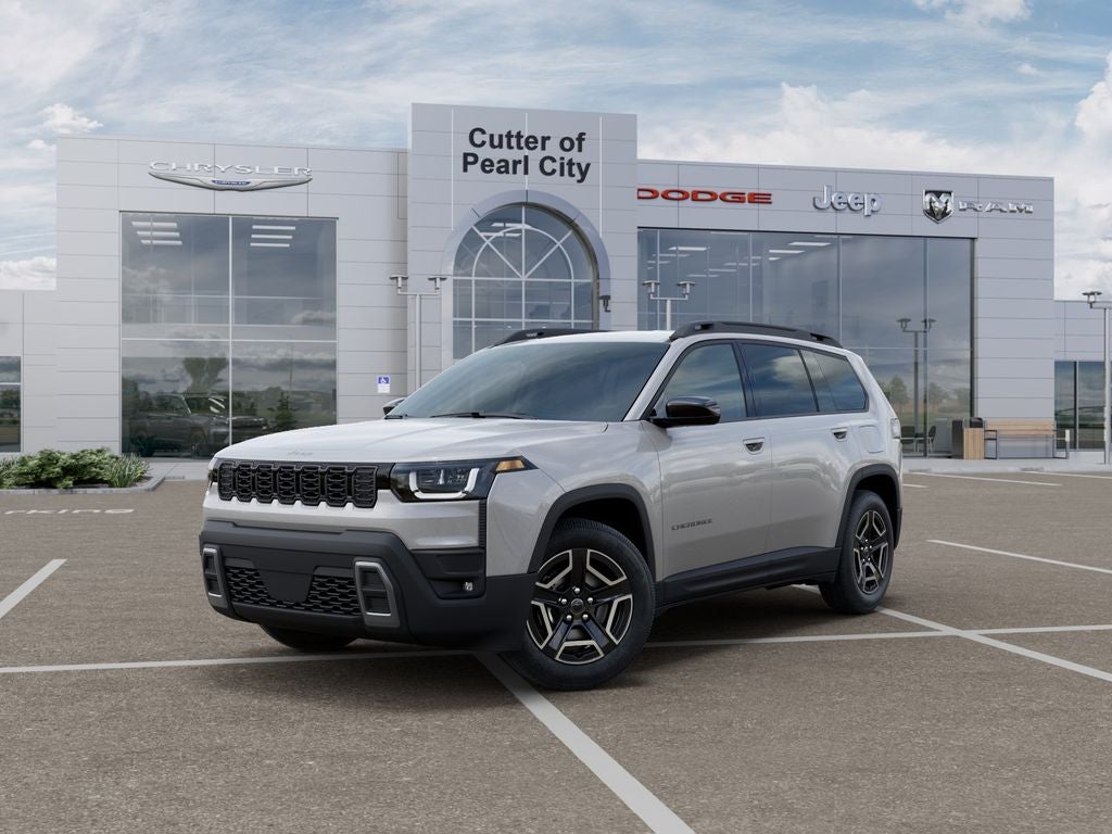 2026 Jeep Cherokee CHEROKEE LAREDO 4X4 in Silver Zynith Clear-Coat Exterior Paint — front three-quarter view
