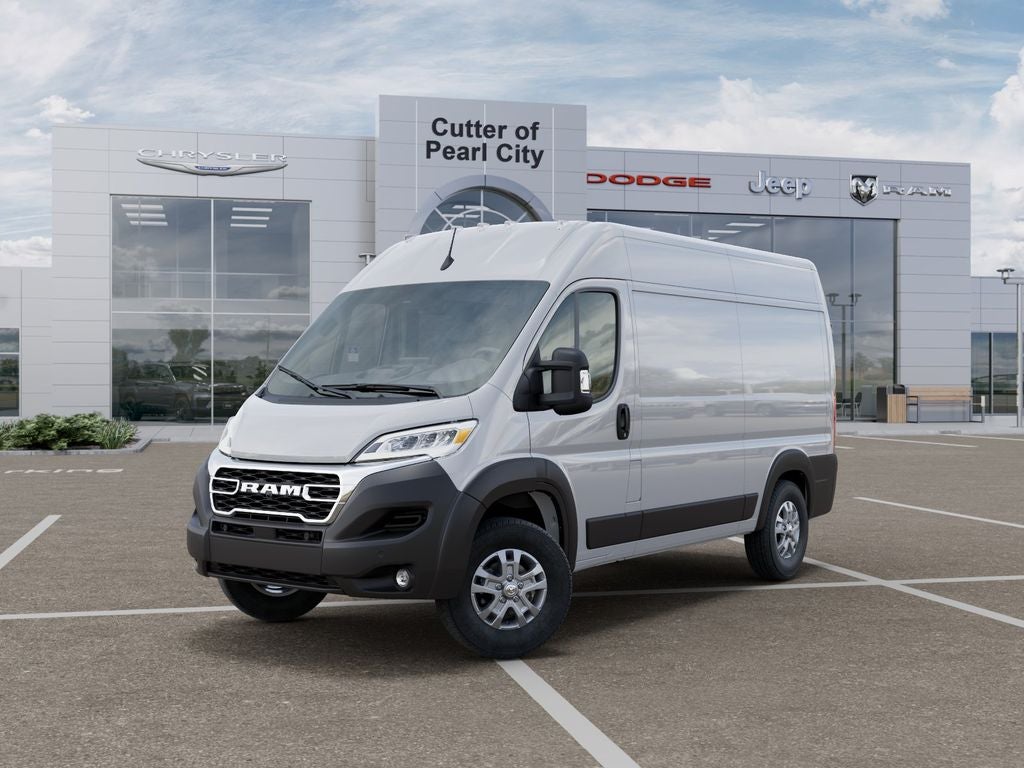 2026 RAM Ram ProMaster RAM PROMASTER 1500 SLT CARGO VAN HIGH ROOF 136' WB in Bright White Clear-Coat Exterior Paint — front...