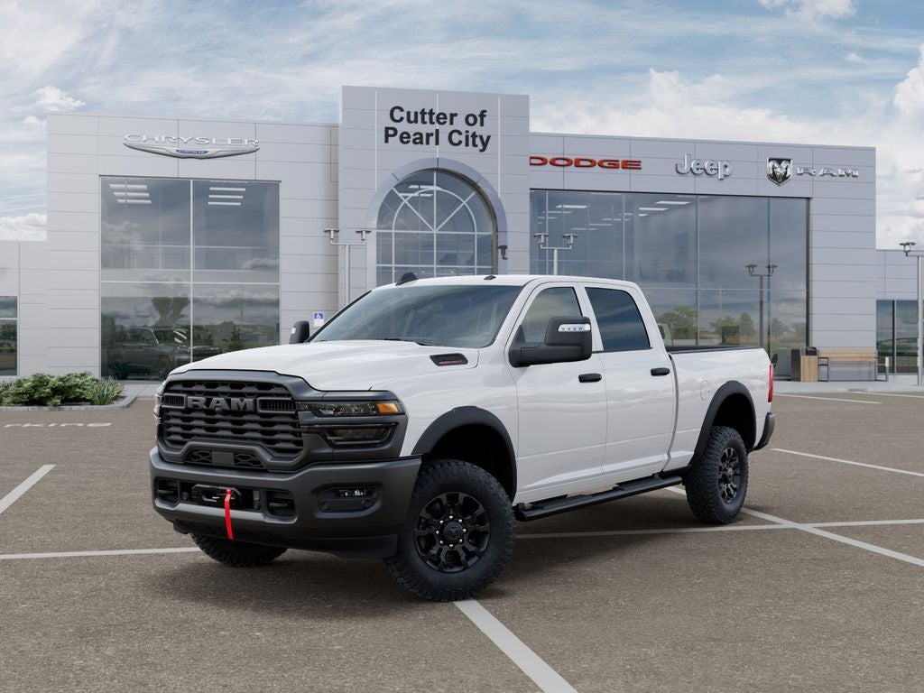 2026 RAM Ram 2500 RAM 2500 TRADESMAN CREW CAB 4X4 6'4' BOX in Bright White Clear-Coat Exterior Paint — front three-quarter view