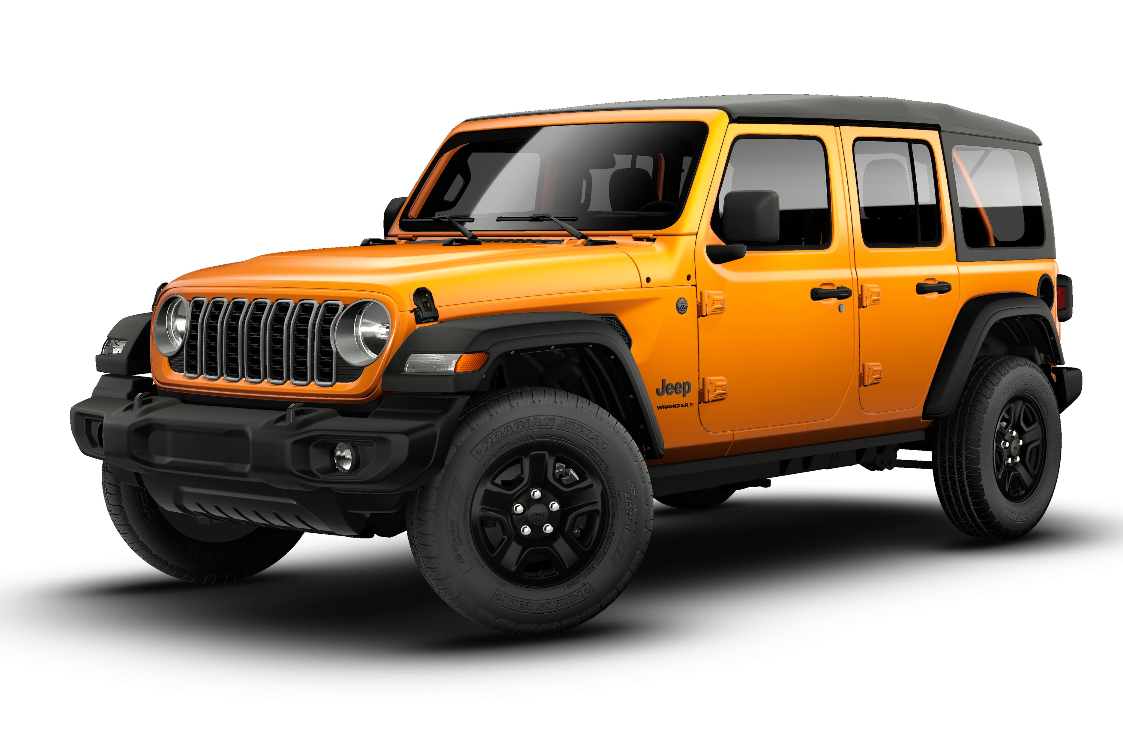 2026 Jeep Wrangler WRANGLER 4-DOOR SPORT in Joose Exterior Paint — front three-quarter view