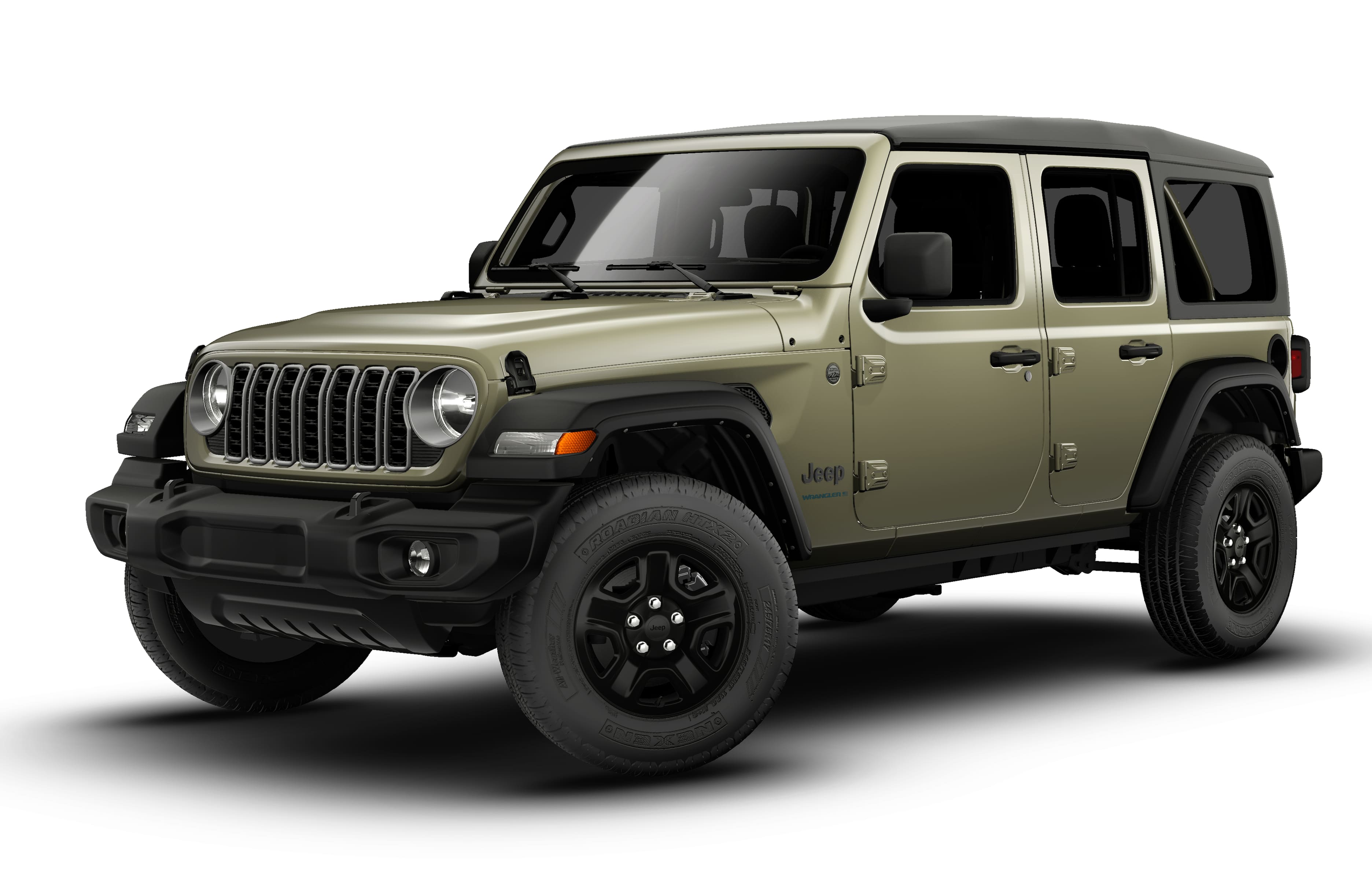 2026 Jeep Wrangler WRANGLER 4-DOOR SPORT in 41 Exterior Paint — front three-quarter view