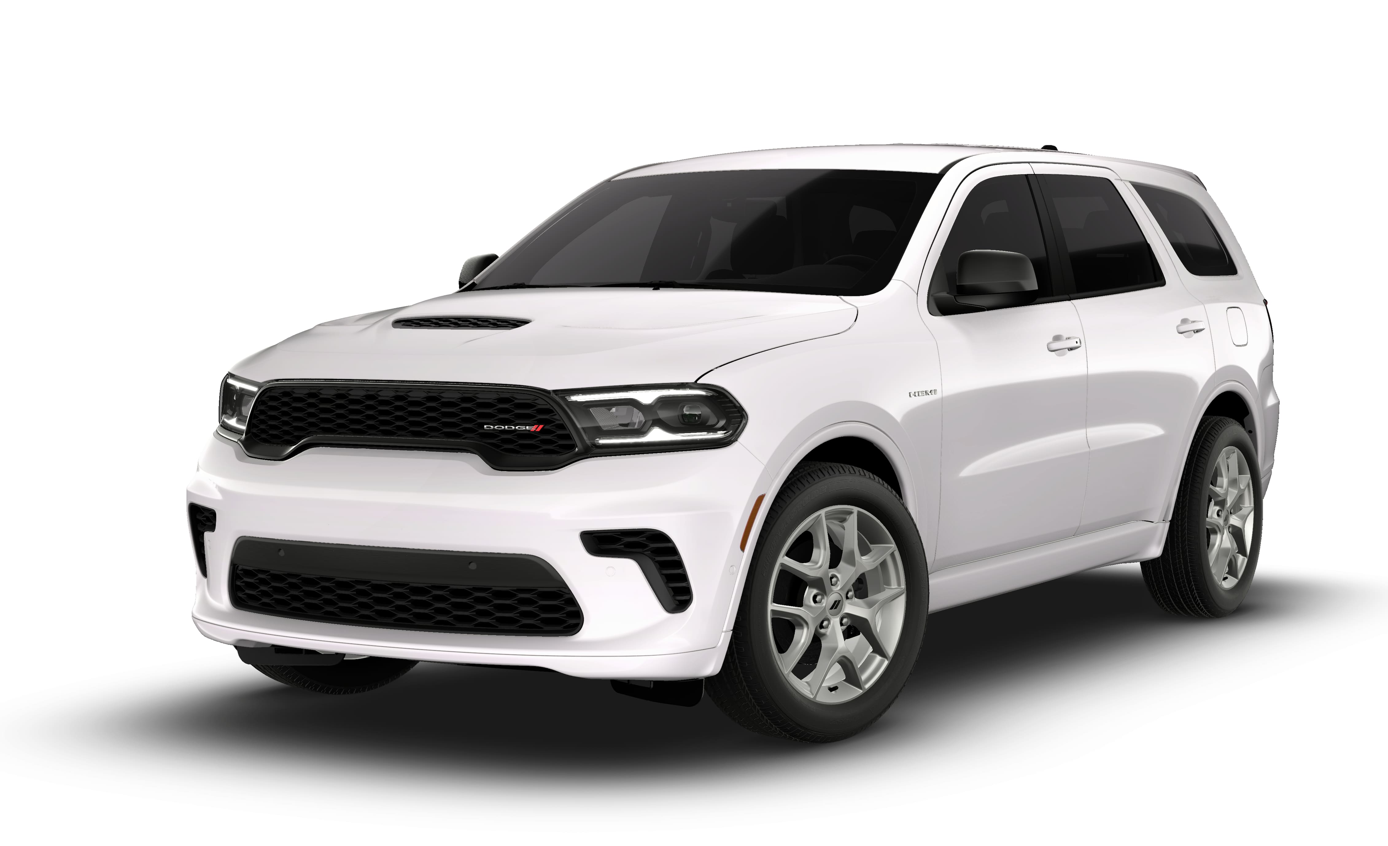 2026 Dodge Durango DURANGO GT AWD HEMI V8 in White Knuckle Clear-Coat Exterior Paint — front three-quarter view